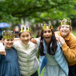 Queen's Gate Junior School girls in Queen's Gate Gardens