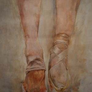 ballet dancer's feet painting