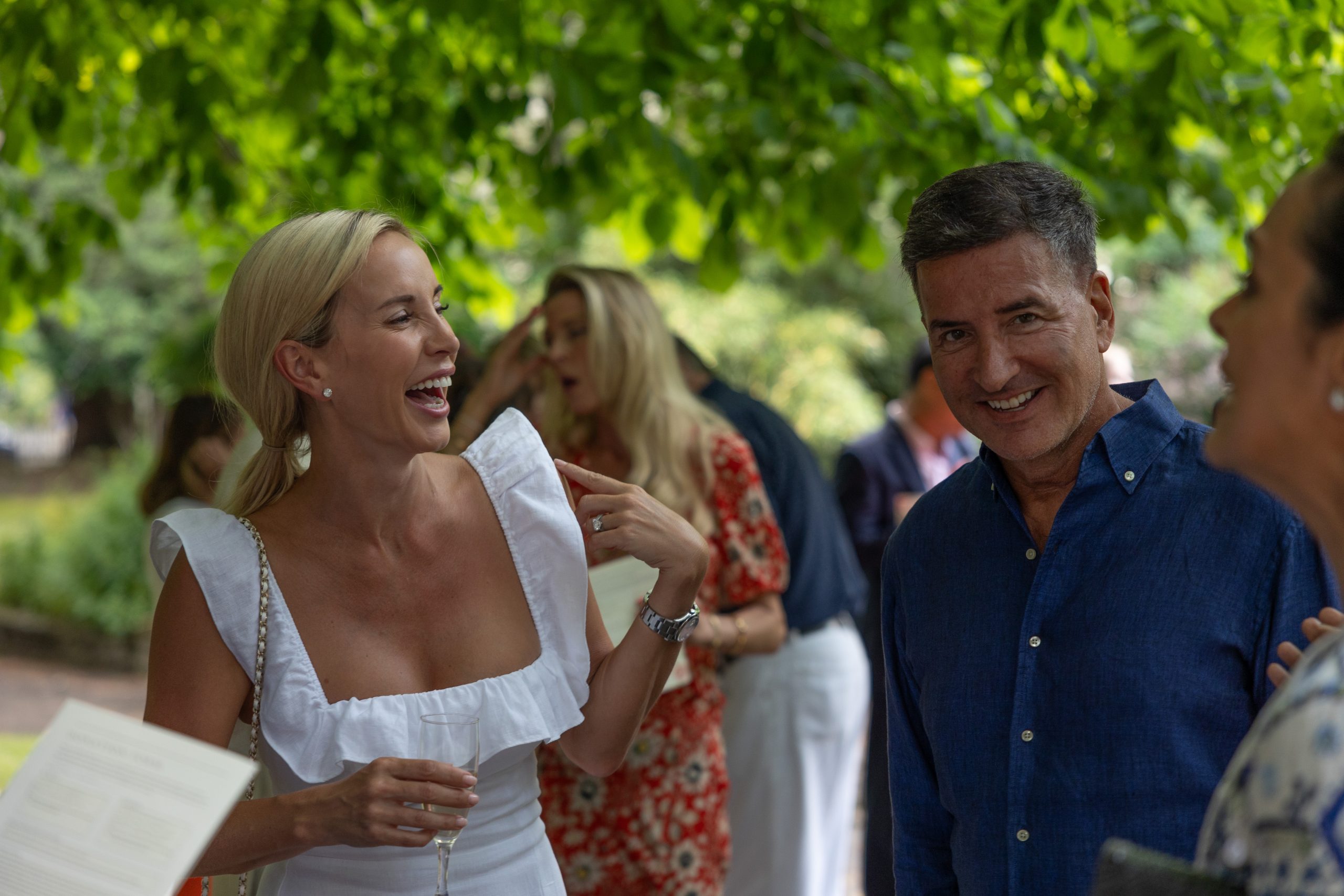 Queen's Gate parents at Summer Garden Party